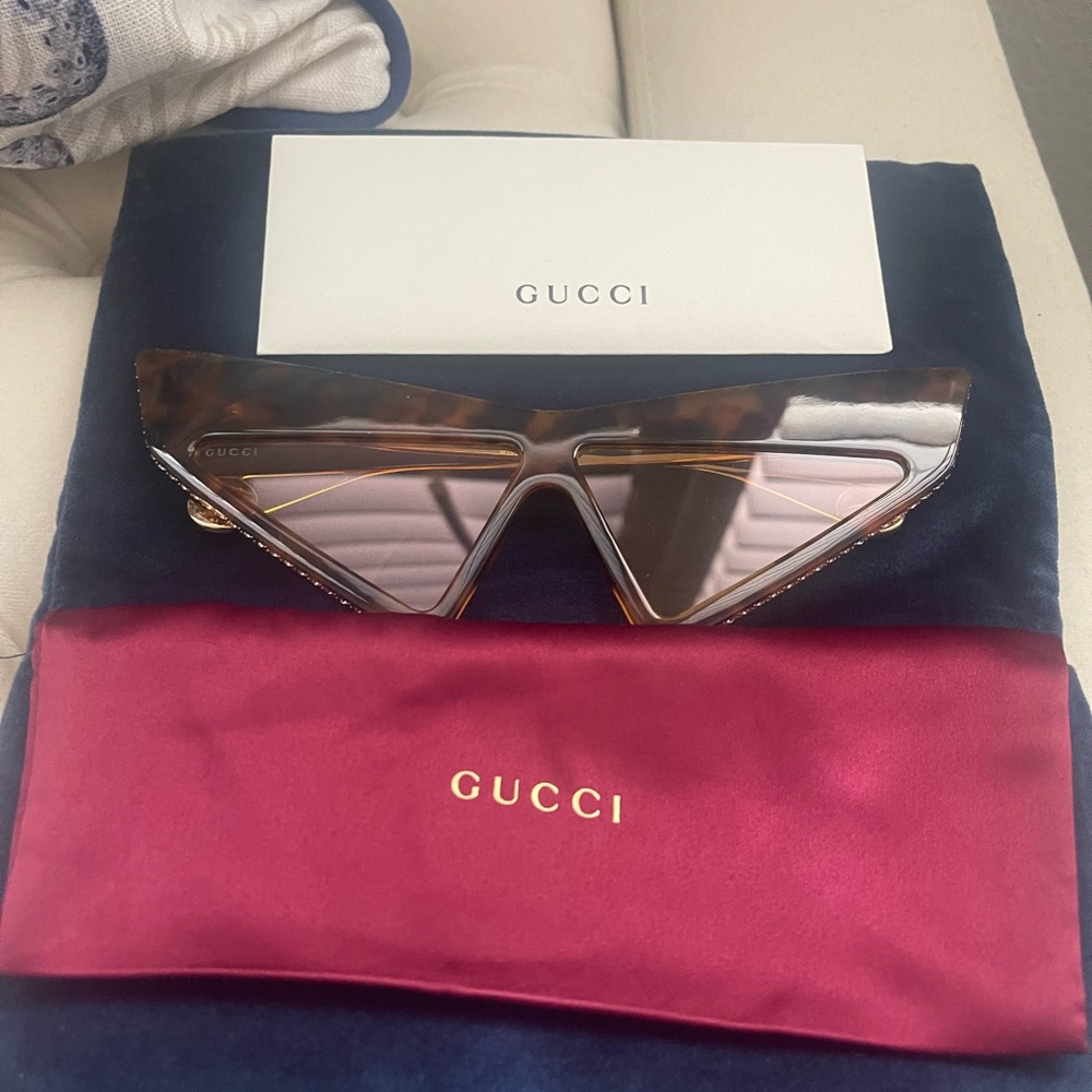 Gucci Havana Cat Eye Sunglasses